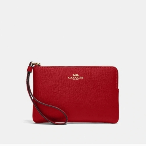 Coach Pebble Leather Wristlet - Picture 1 of 4